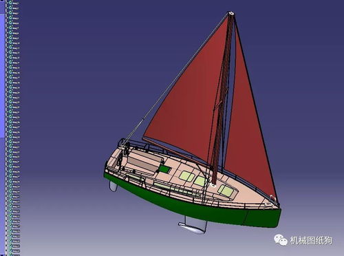 海洋船舶Koma小型帆船游艇模型圖紙的Rhino設(shè)計應(yīng)用